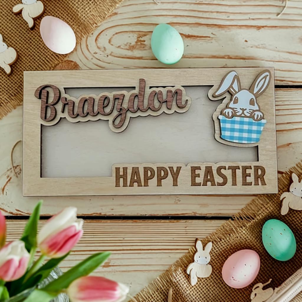 Personalized Easter Money Holder, Custom Money Holder, Easter Basket Stuffers, Easter Bunny Egg Money Holder