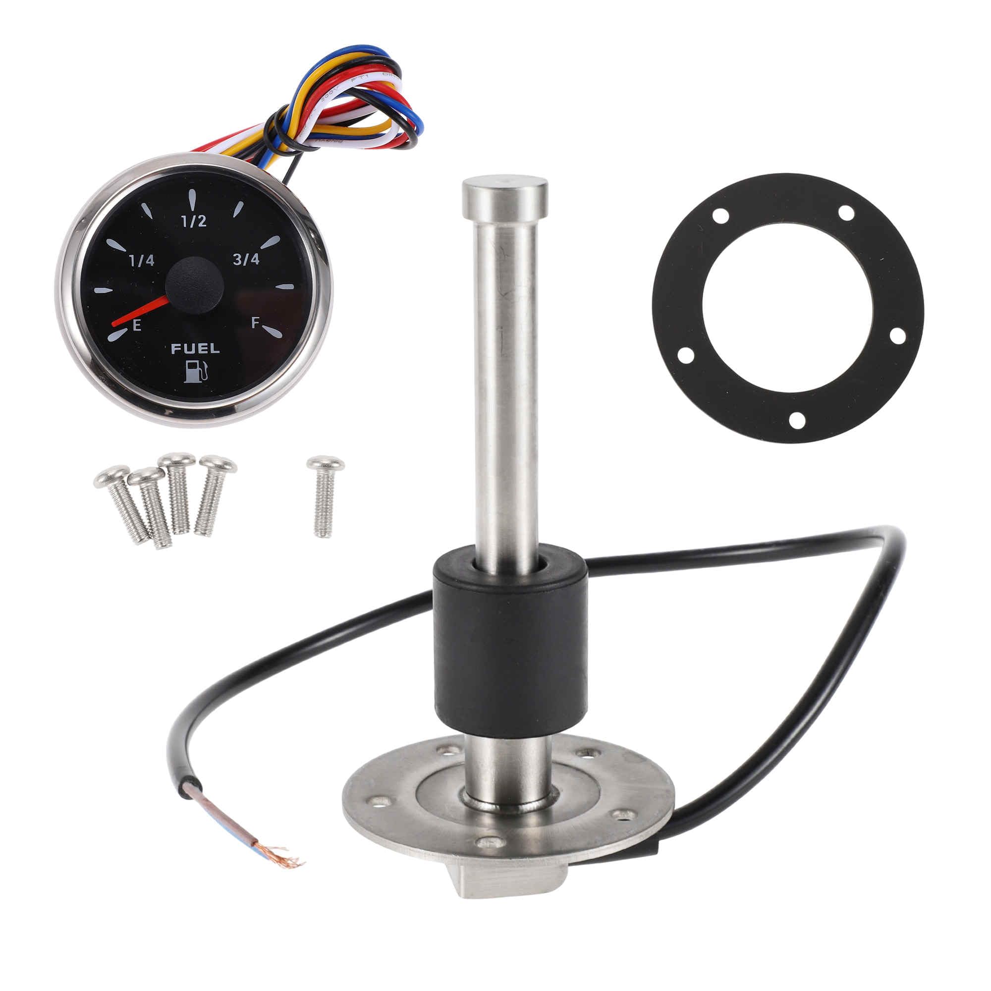 A ABSOPRO 140mm Fuel Sending Unit Gauge Kit 5.5" for Boat Vehicle Truck RV โ image 1