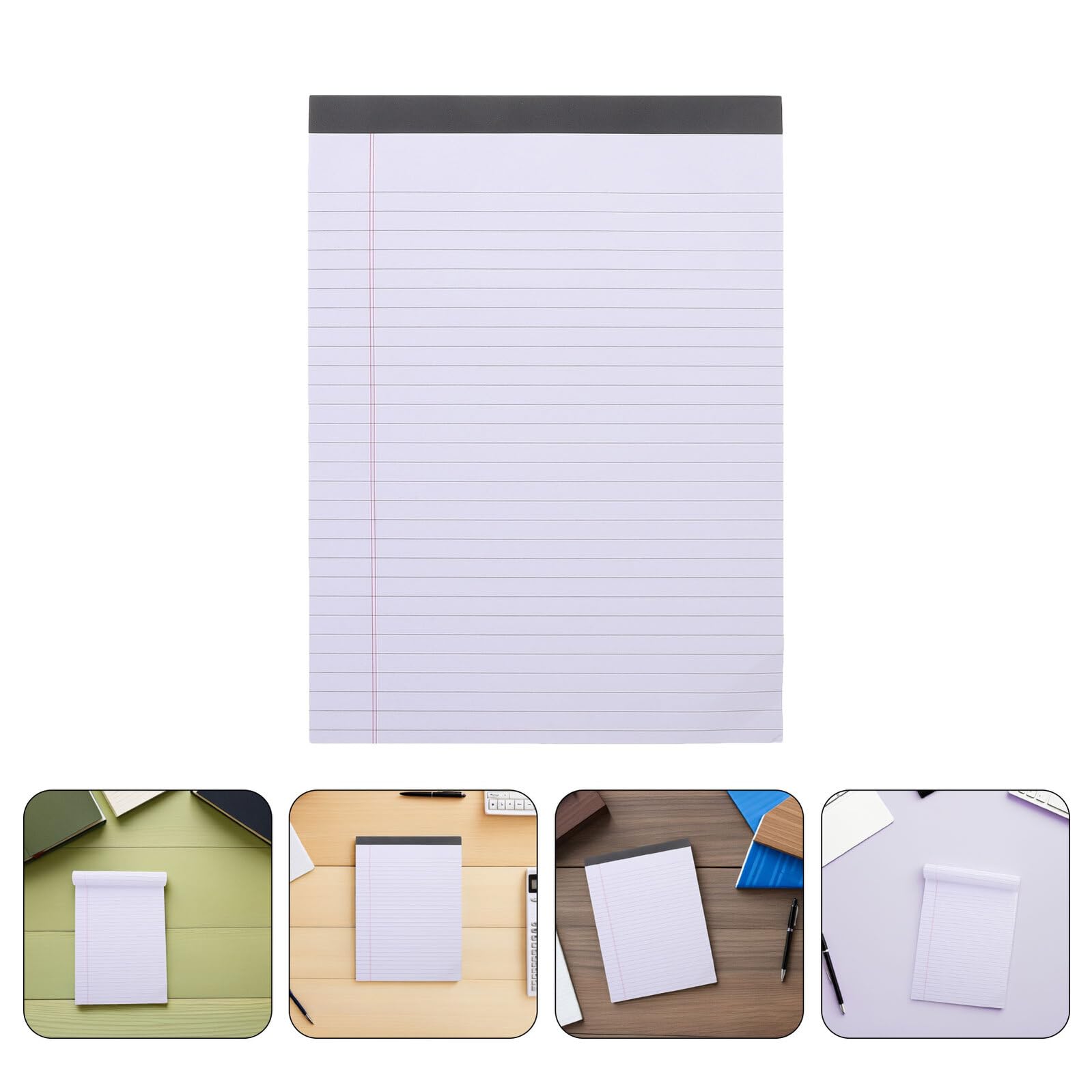 8 Blocchi per Appunti Legali a Righe Larghe Blocco Note Tascabile Bianco A5 400 Fogli Strappabili Quaderno a Righe Portatile per Avvocati e Professionisti Aziendali