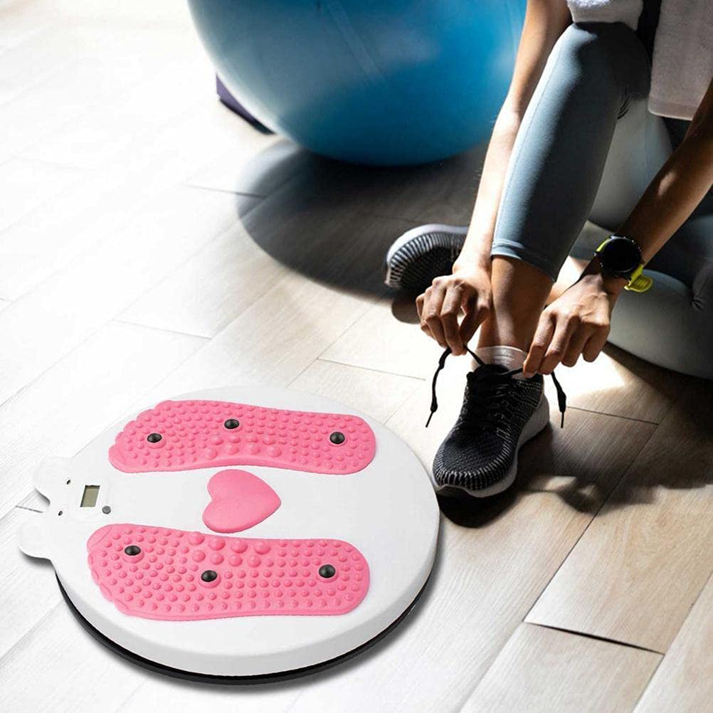 Placa giratoria de cintura para entrenamiento aeróbico, fitness, torsión, tabla de equilibrio, tabla de equilibrio, ejercicio de cintura y masaje de pies, disco giratorio