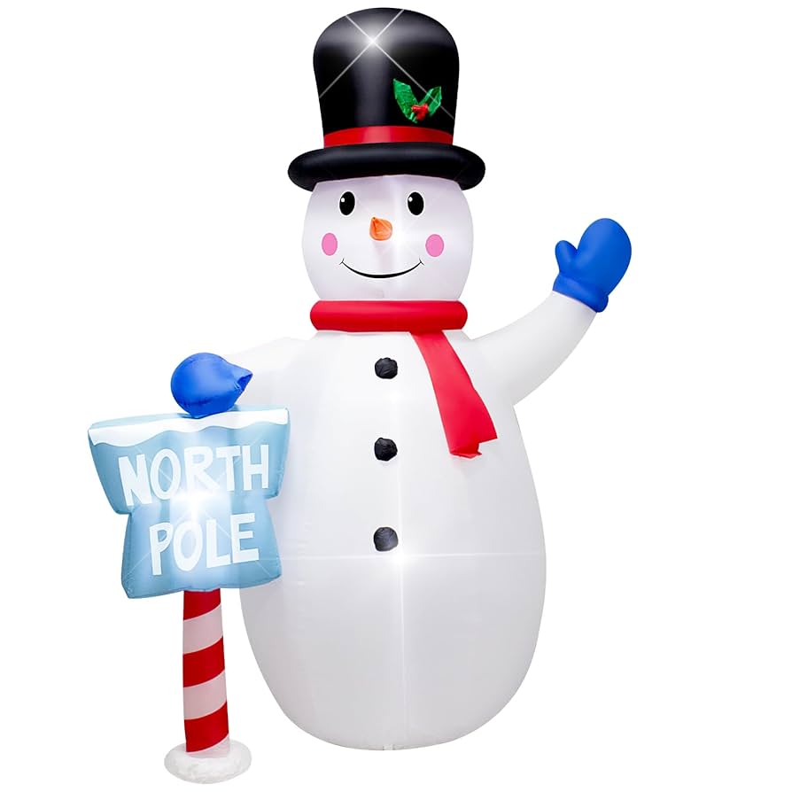 Amazon.com: DROFELY 8 Foot Christmas Inflatable Snowman with