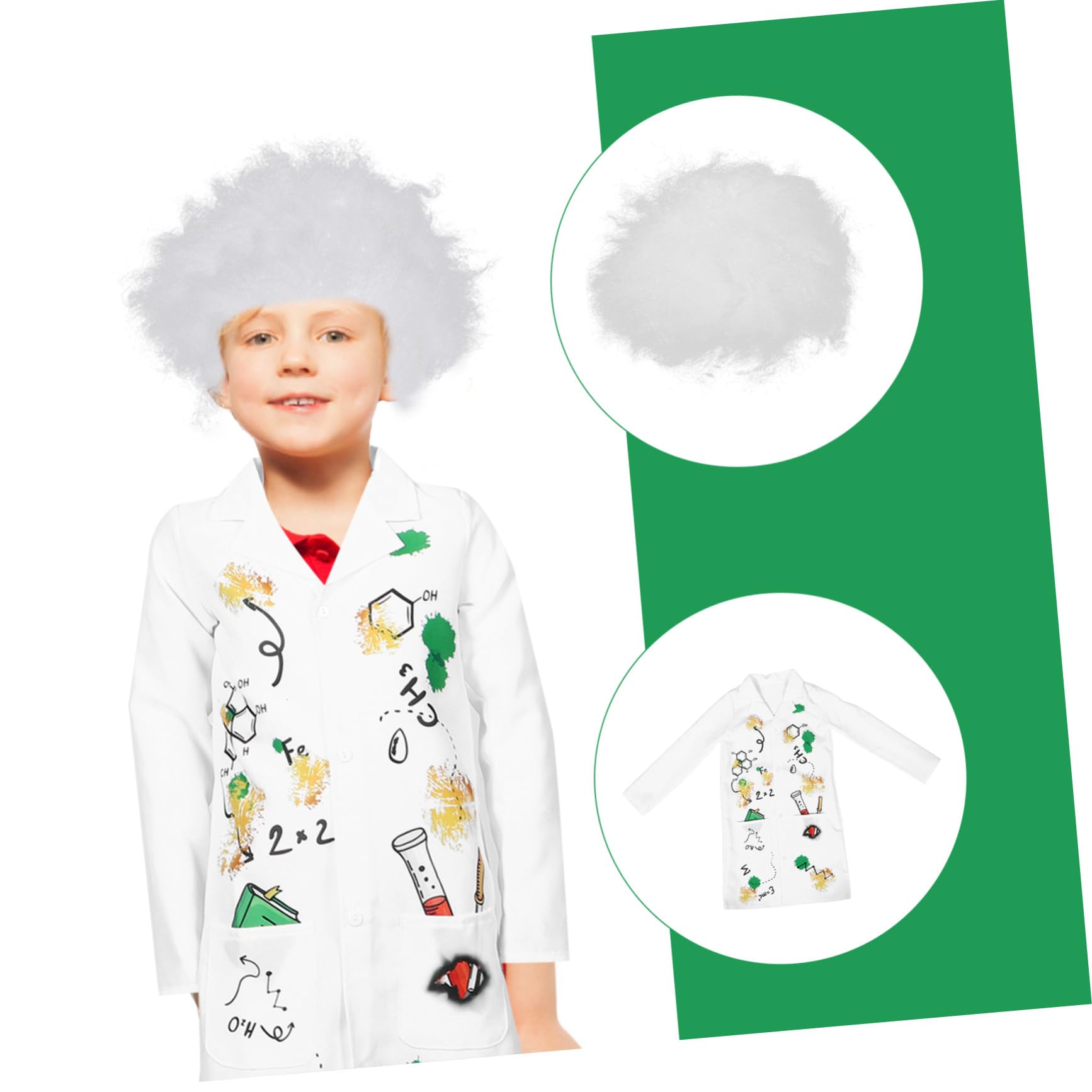 SUPVOX Vestito Da Scienziato Per Camice Da Laboratorio Per Vestito Da Scienziato Dottore Per Camice Da Dottore Per Per Costume Da