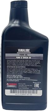 Yamaha VSTAR 250 (2008-2023) all Models Yamalube Fork/Suspension Oil Yamaha Specified Oil S1 Zero Weight
