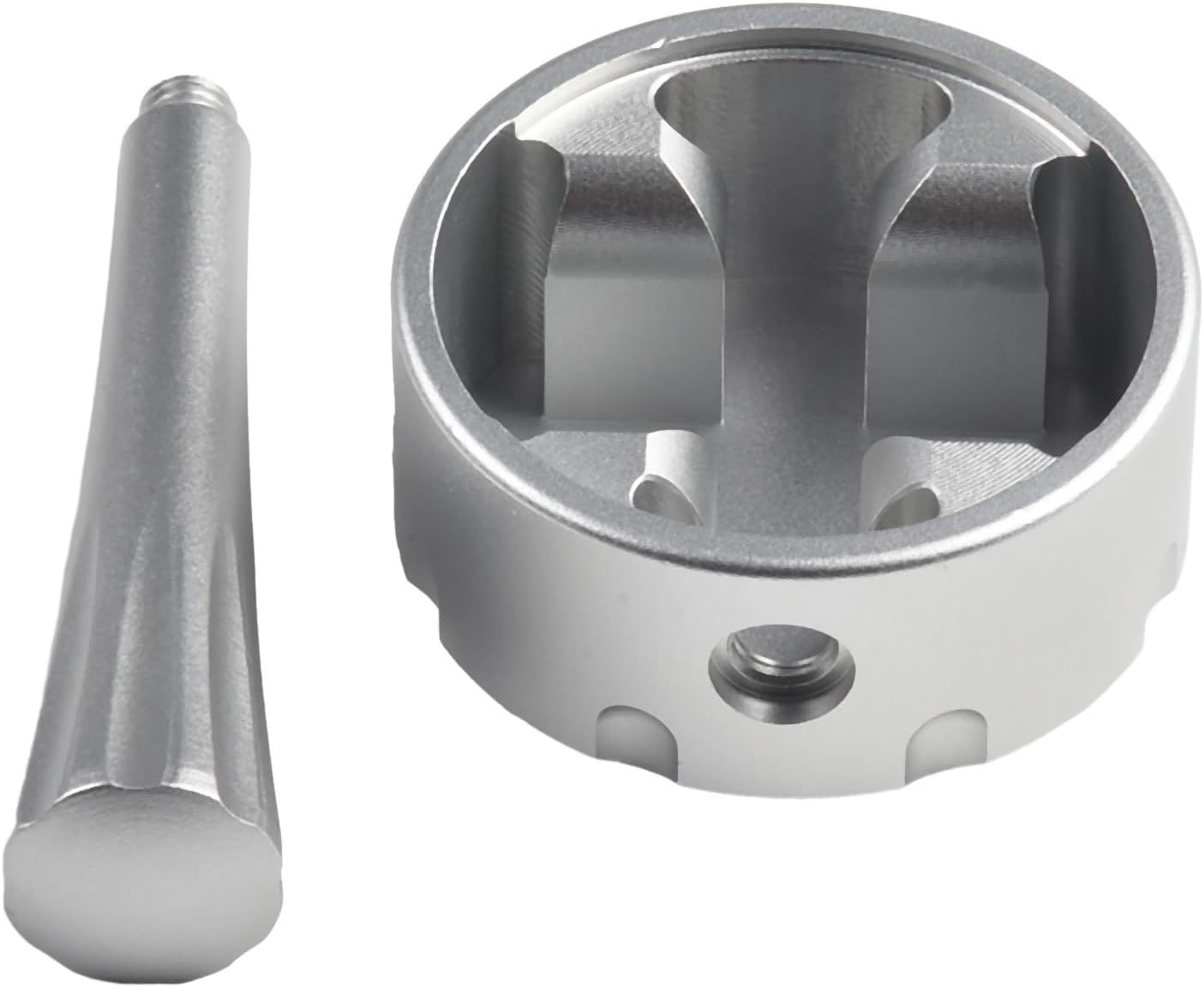 Steam Lever Hot Water Knob Replacement for 870 878 Coffee Machine, Aluminum Alloy, for Easy Access Wall-Friendly Design, Smooth Operation(Silver)