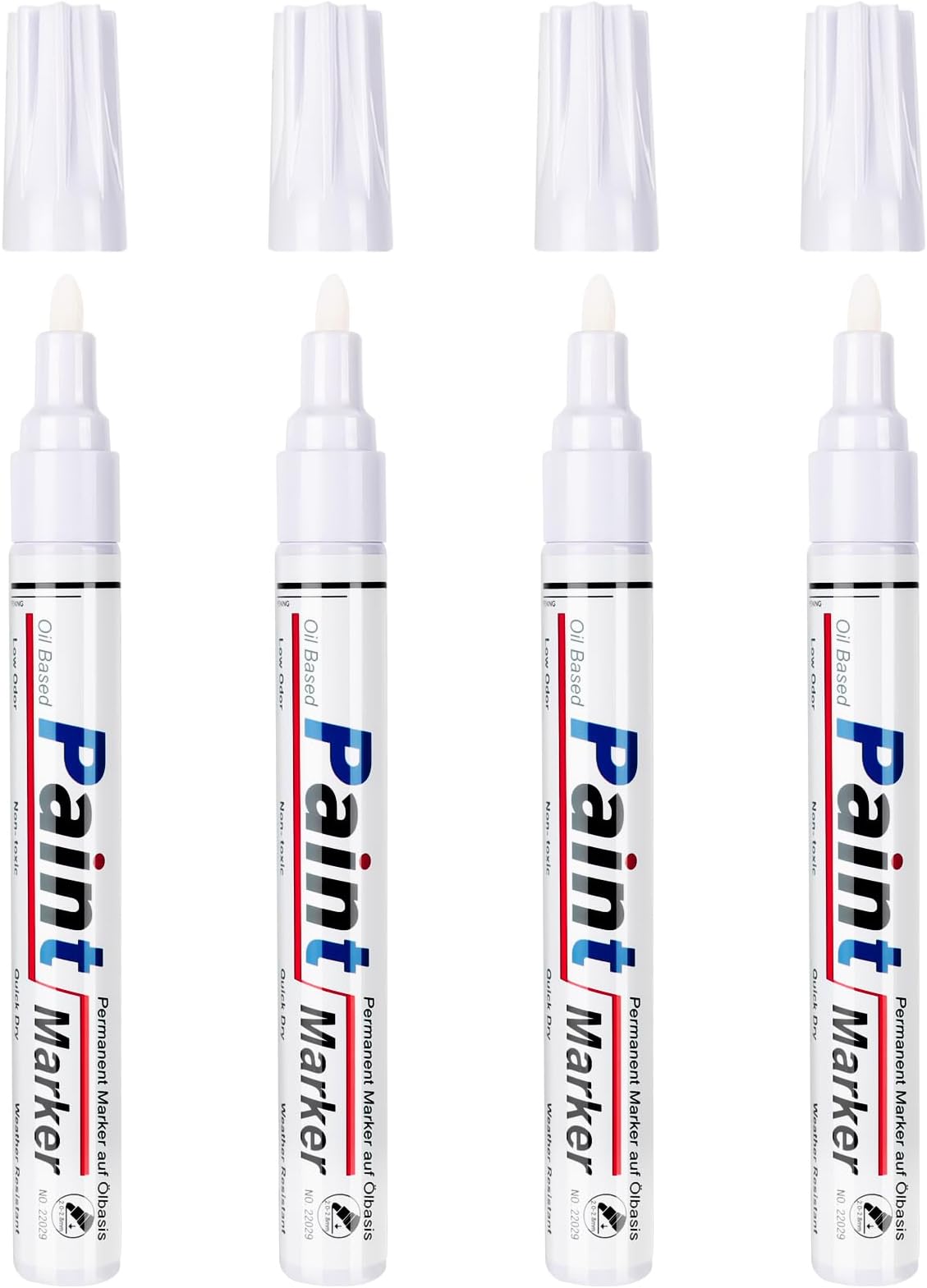 5x Edding 8050 Reifenmarker Weiß – Permanent, Wasserfest, Für Gummi & Mehr
