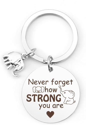 Animals Keychain Motivational Inspirational Encouragement Cheer Up Positive Gifts for Women Uplifting Keyring