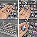 LOWRYCON【Hollow Knight Badge Set】 40-Piece Magnetic Charm Collection with Display Frame |Weaver's Song Game Room Decor, Amulet Badges for Wall/Fridge (8.66