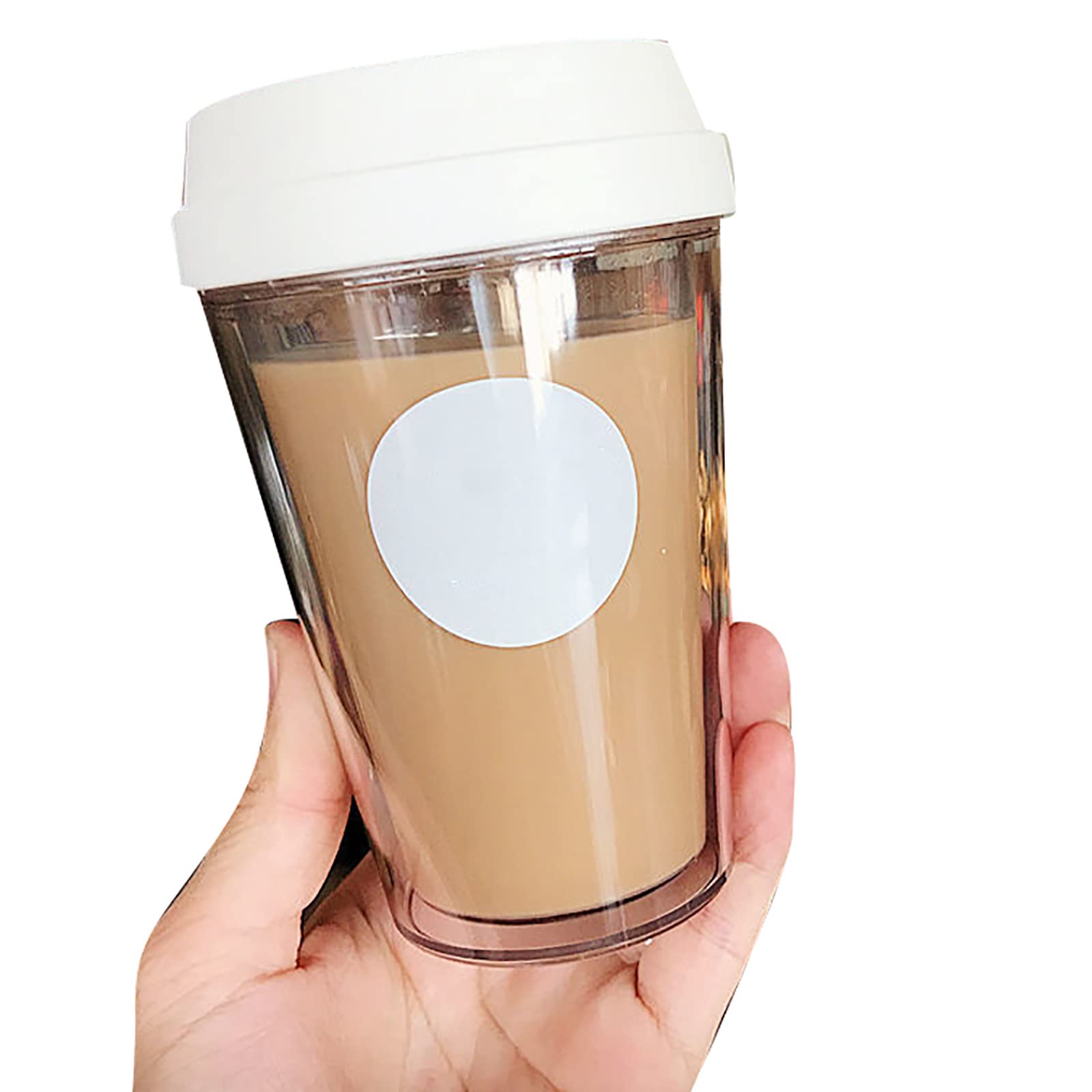 Amazon｜水筒 320ML 二重構造 クリアボトル 密封 ウォーターボトル 直