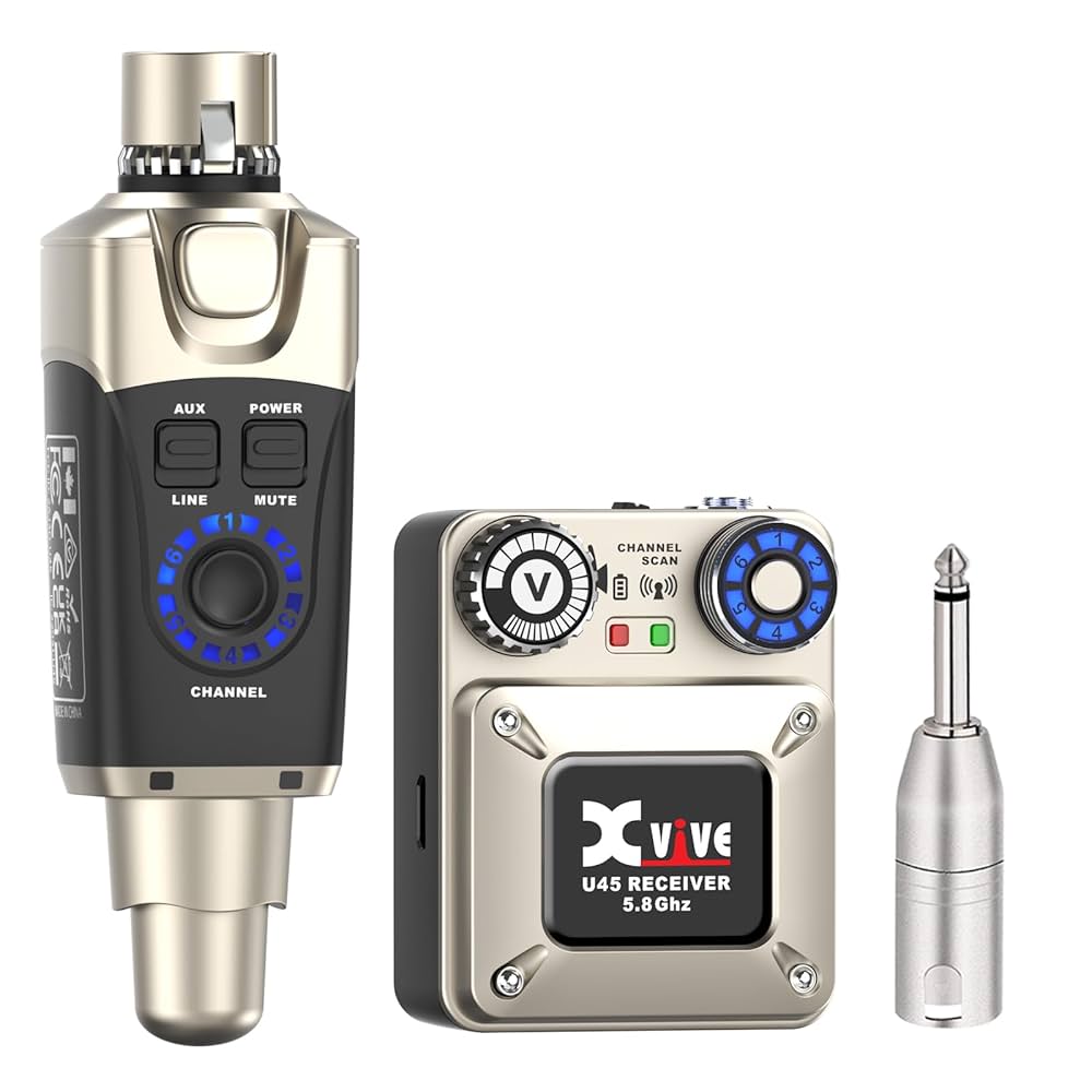 配信機器・PA機器・レコーディング機器 Xvive IN-EAR MONITOR WIRELESS SYSTEM Xvive U4 In-Ear Monitor Wireless System Set | Guitar Center