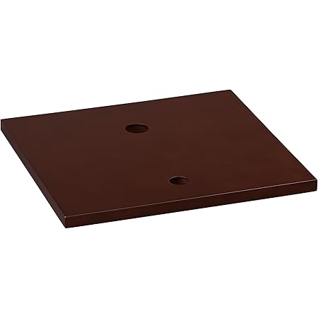 RONBOW ESSENTIALS Cami 19 Inch Bathroom Wood Vanity Counter Top with Single Faucet and Drain Hole for Above Counter Sink or Vessel in Dark Cherry Finish 517019-1-H01