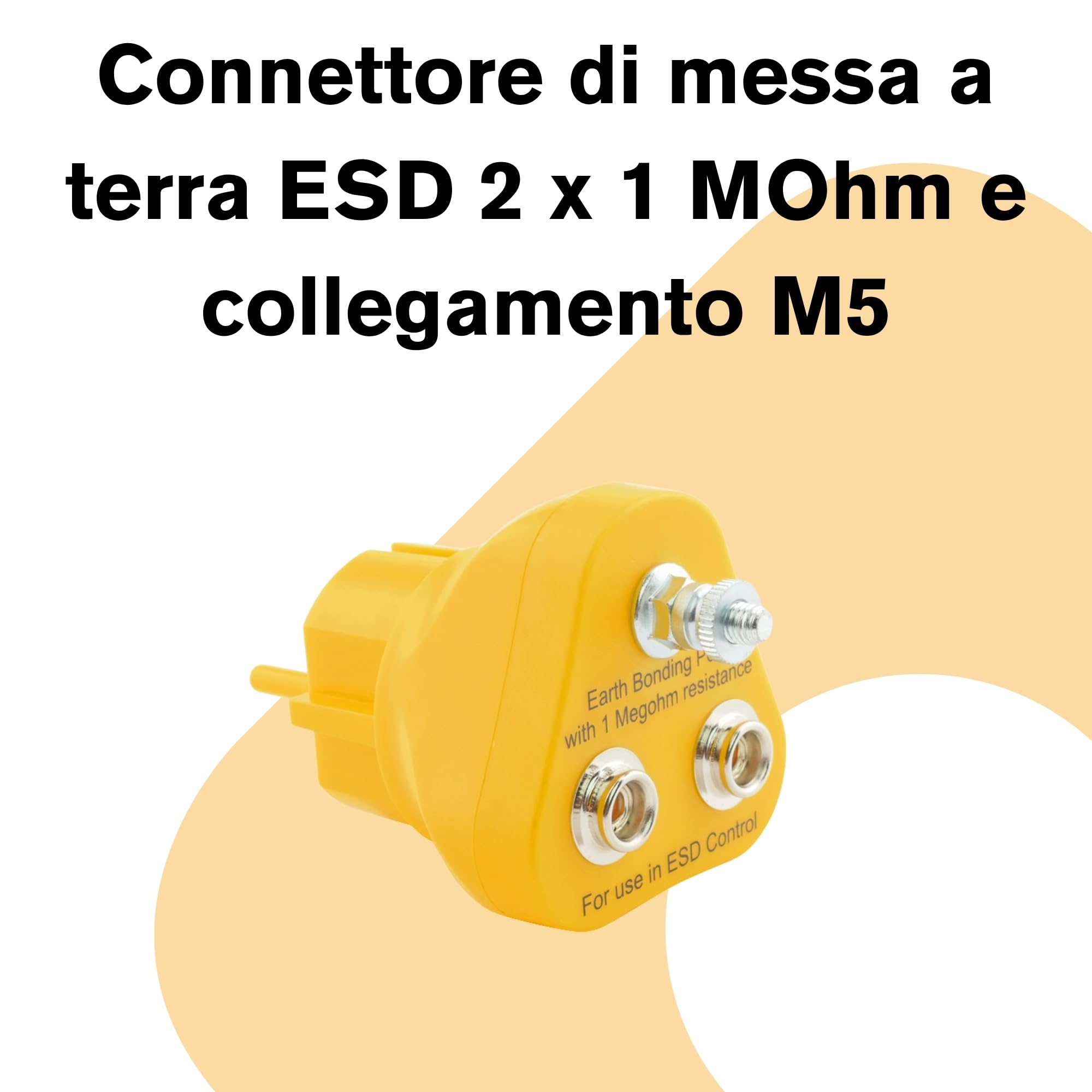 BERNSTEIN Set di manipolazione ESD, 7 pezzi | Tappetino ESD, nero (50 x 40 cm) + cavo di messa a terra + spina di messa a terra