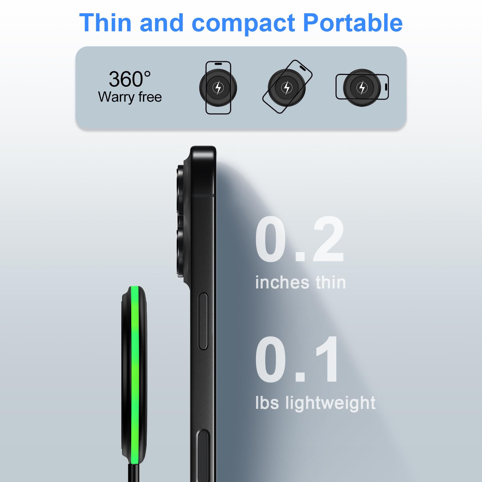 Pixel Wireless Charger for Google Pixel 10/10Pro/10Pro XL/9a/9Pro XL/9Pro Fold/9Pro/9/8/8a/8Pro/7/7Pro/6/6 Pro/5,Wireless Phone Charger Android for Samsung Galaxy S25Ultra/S24Plus with 18W QC Adapter