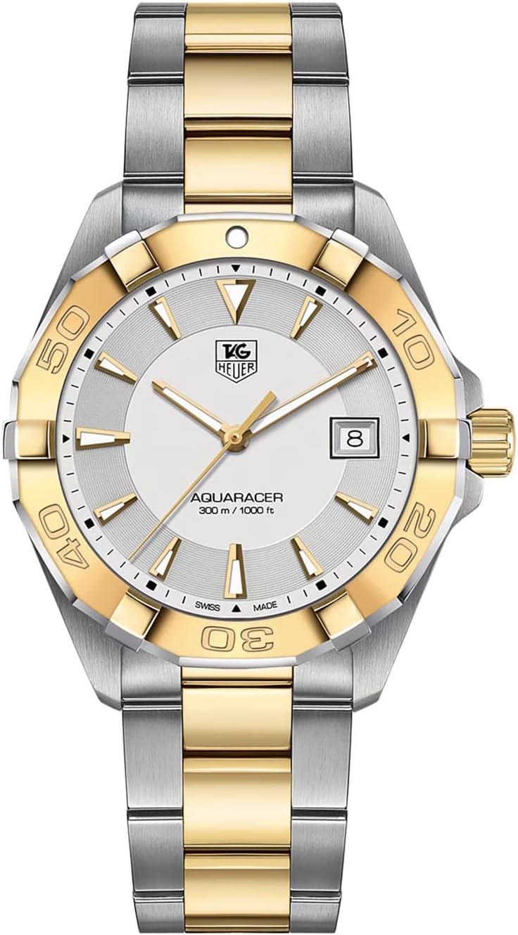 TAG HEUER Aquaracer Silver Opaline Dial Men’s Watch WAY1120.BB0930