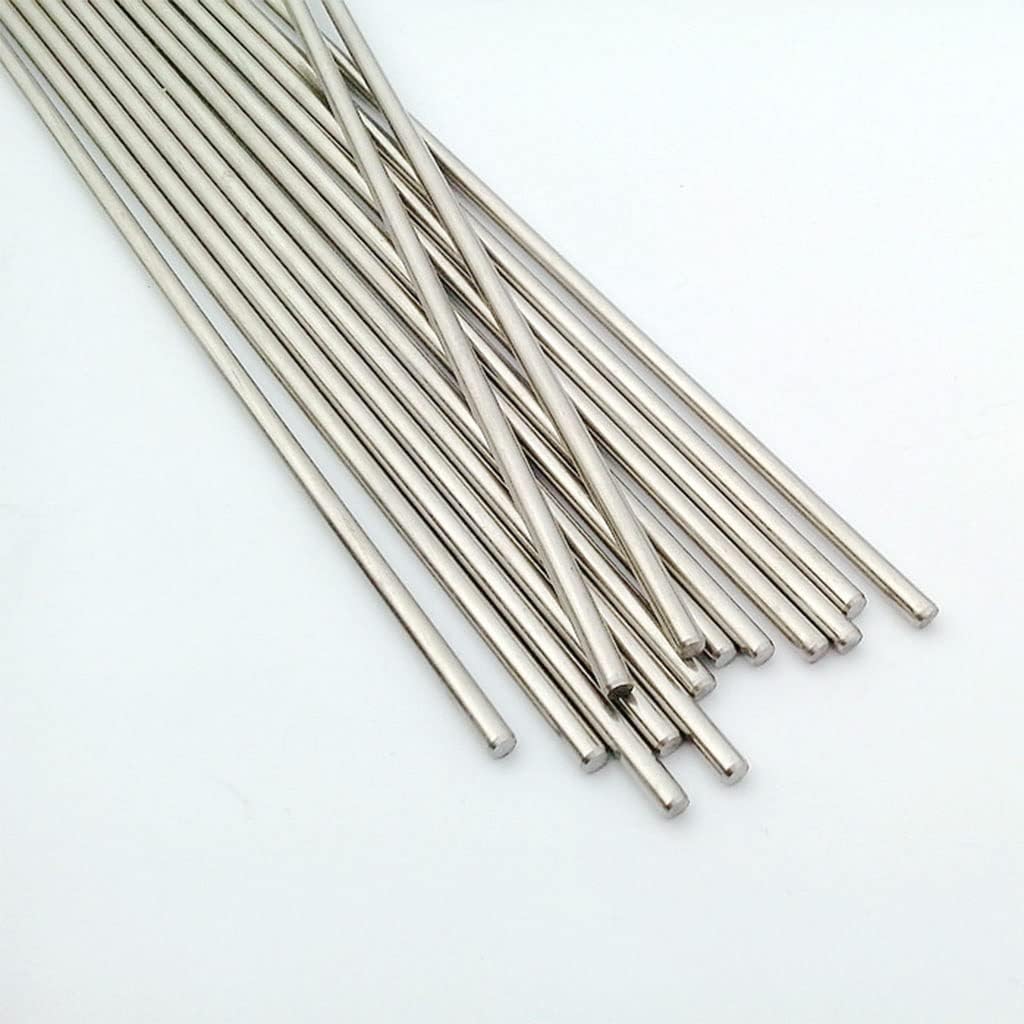 5PCS 2.5mm Metal Shafts Bar, Stainless Steel Model Shaft, Length 50-300mm Gear Drive Short Axle Wheel Shaft (Color : 300mm, Size : 2.5mm)