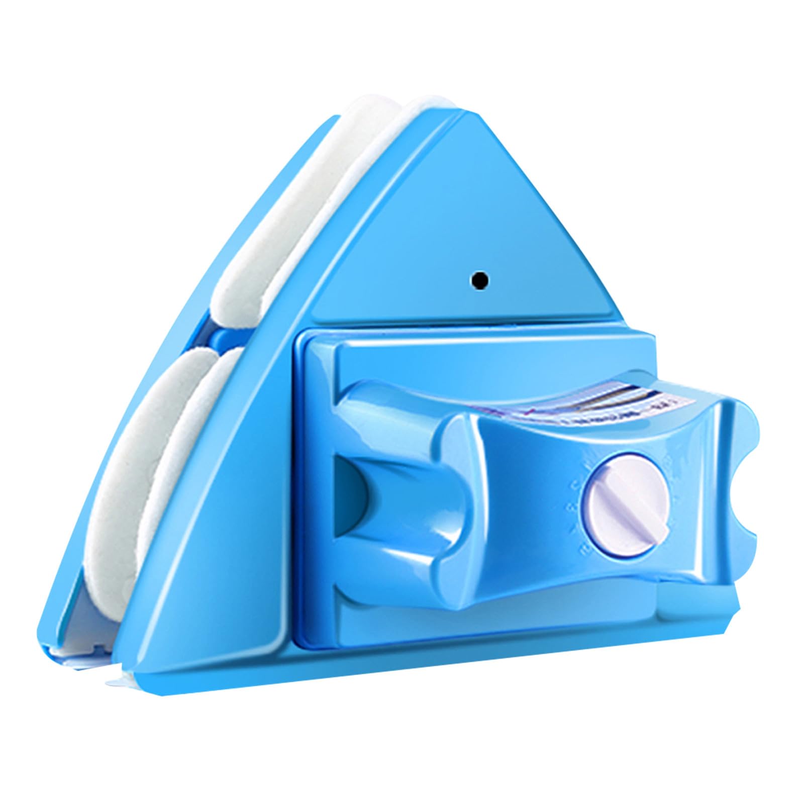 Zerodeko Limpiador de Ventanas magnético Ajustable, Cepillo de Limpieza de Vidrio de Doble Cara para Ventanas de Doble acristalamiento de Gran Altura de 1,2'' de Grosor, Color Azul.