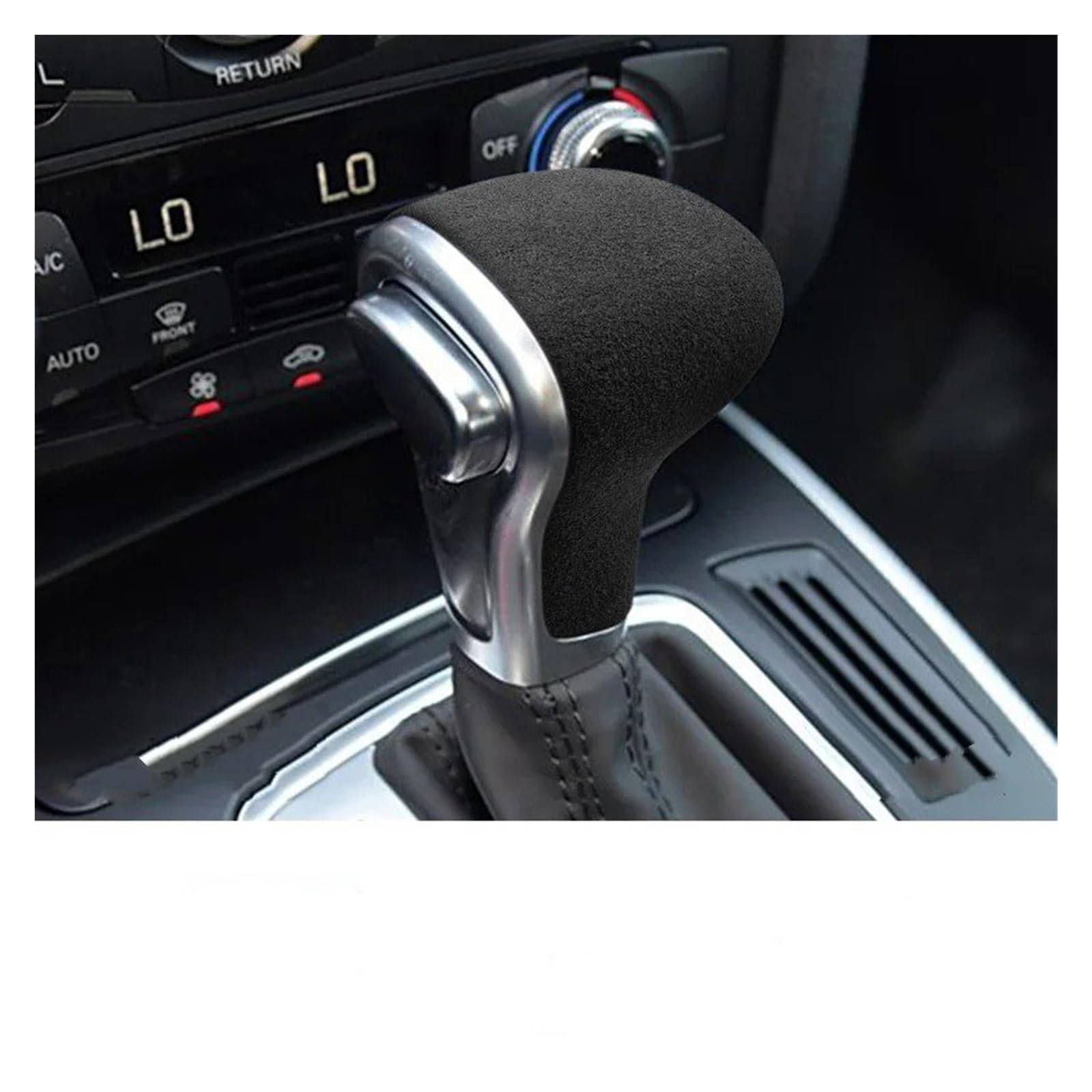 tusgt Gear Shifter Knob Head for A6L A4L for Q7 Q5L for A5 for A7 for S4 Gear Hook Cover Fur Head Modification Decorative Patch(A)