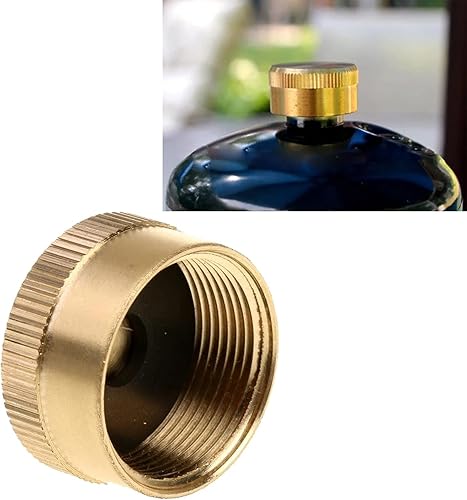 Miniatura 5 de Fachmann 12 tapas de botella de propano de latón macizo universal para todos los cilindros de tanque de gas de 1 libra