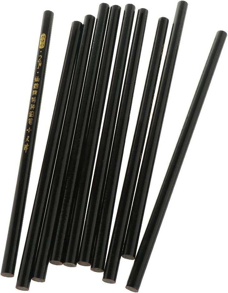 Set of 10 Tailor's Marking Pencils - Sewing Tracing Tools for Clothes Marking - Professional Dressmaking Accessories - Easy Drafting and Drawing - Perfect for - Black
