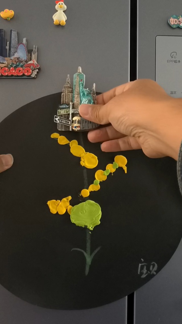 Imán decorativo 3D New York Skyline para refrigerador miniatura 3
