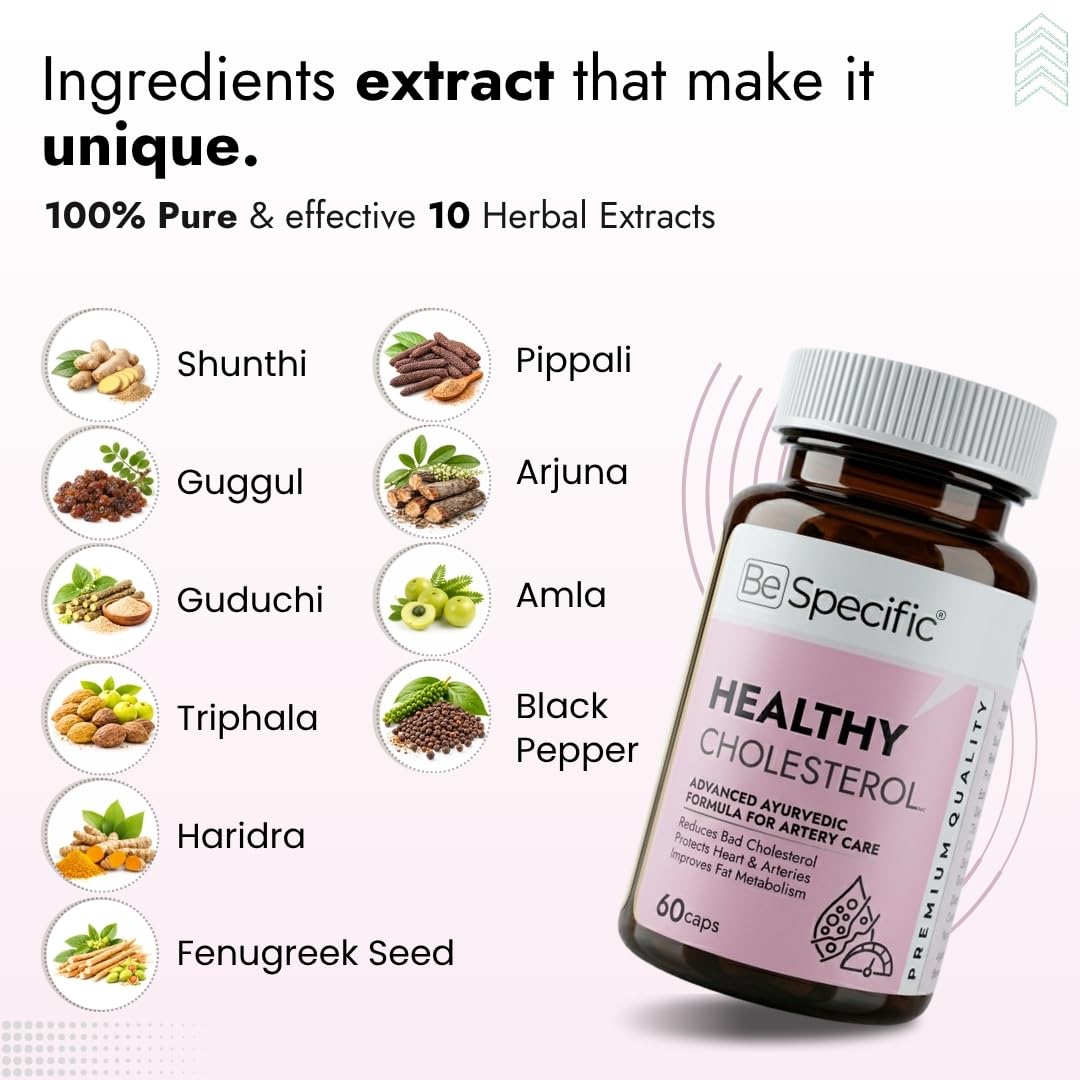 Cholesterol Care Ayurvedic Medicine (Lab -Tested) | Advanced Ayurvedic Formula for Cholesterol Control | Supports Cholesterol Balance, Heart Health & Circulation | Natural Lipid Support & Daily Wellness Formula — Amazon image 2