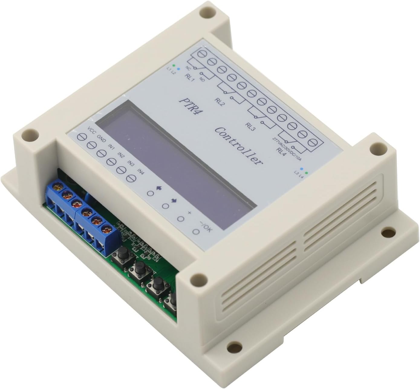 DC 6-40V 4-Channel Digital Time Relay Timer Controller Delay Switch Module Independent Timing Cycle LCD Display