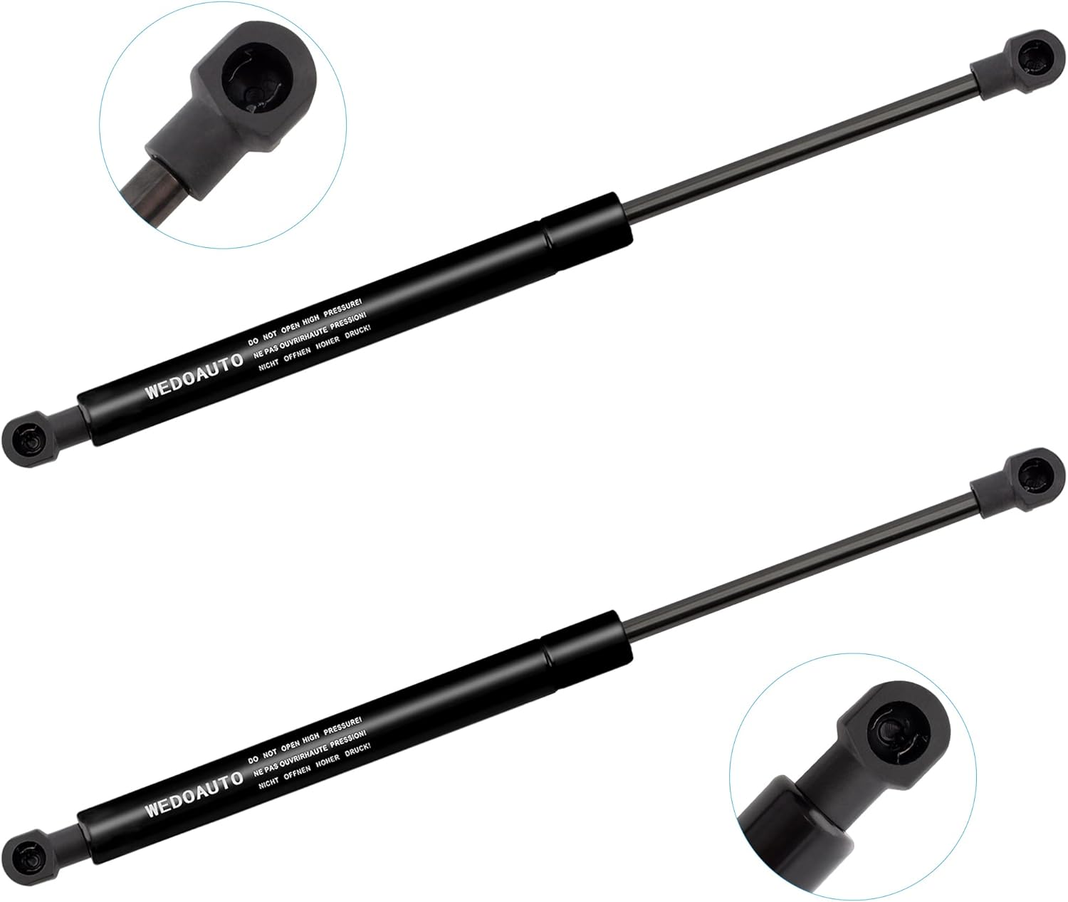 Qty2 Lift Supports Struts Damper Shocks Gas Spring Prop Rod Arms Fits for Smart Fortwo 2008 2009 2010 2011 2012 2013 2014 Coupe & Convertible 2-Door Rear Window Glass 6482 SG357001