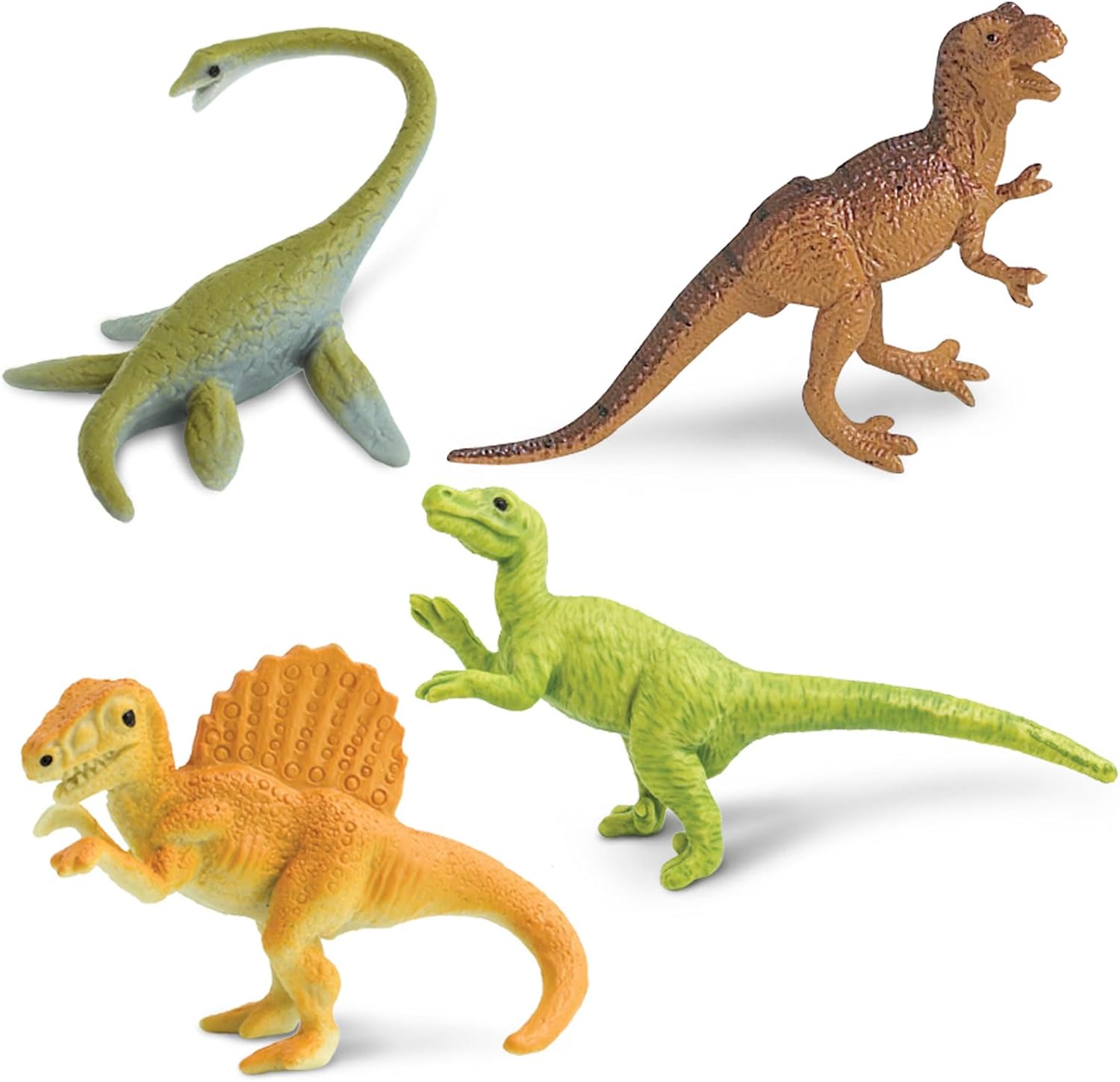 Safari Ltd. Carnivorous Dinosaurs TOOB - Set of 12 Mini Figurines Featuring T-Rex, Spinosaurus, Utahraptor, Allosaurus, Pteranodon, & More - Educational Toy Figures for Boys, Girls & Kids Ages 3+