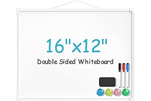 MaxGear 16x12-Inch Double-Sided Dry Erase Board for Enhanced Organization