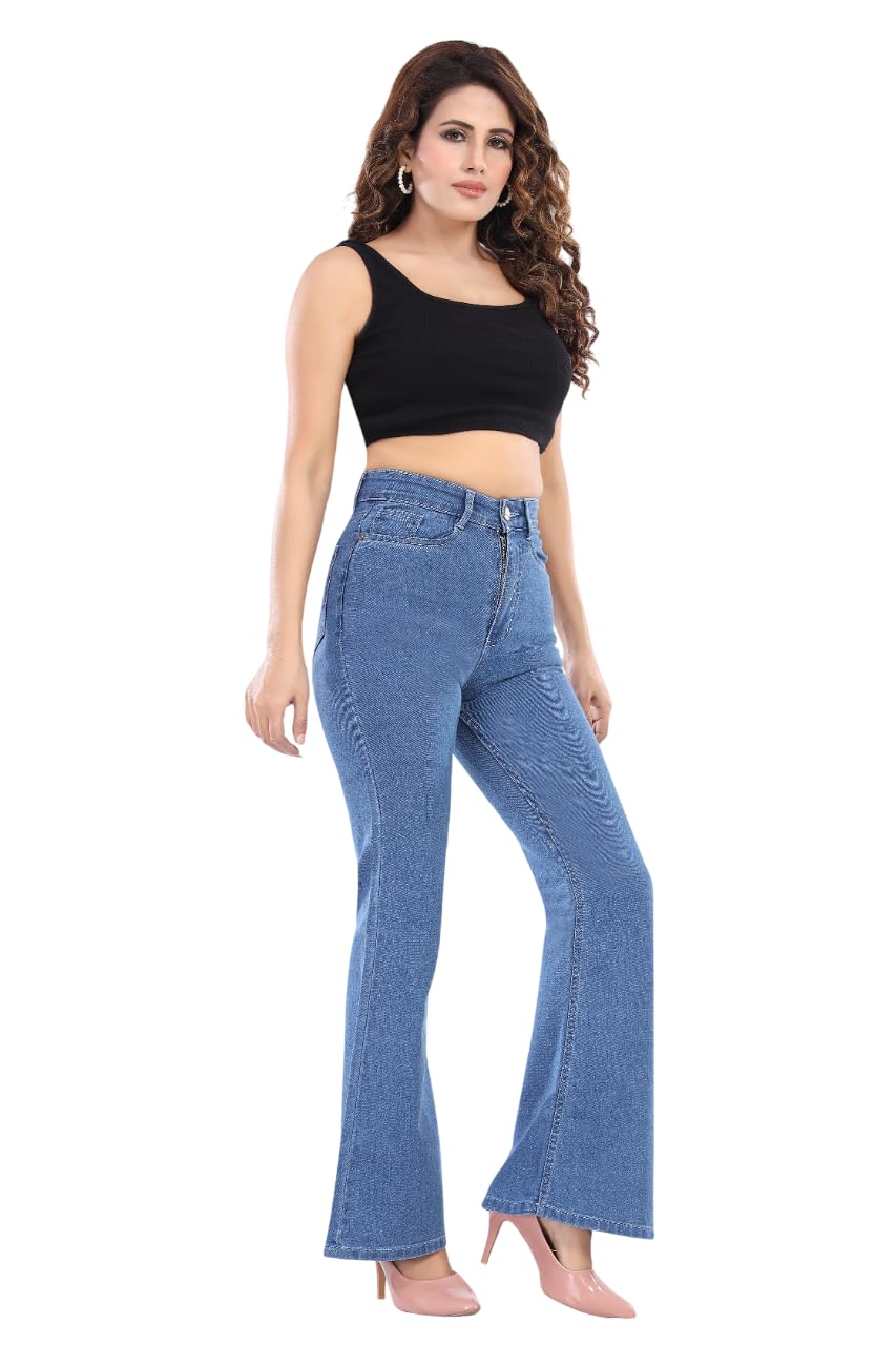 kivi Women’s Boot Cut Cotton Trousers | Stylish Ladies Bottoms for Casual Outings, Modern Dressing, Soft Fabric Feel, Relaxed Movement & Boot-Cut Silhouette for Trendy Styling-picture-16