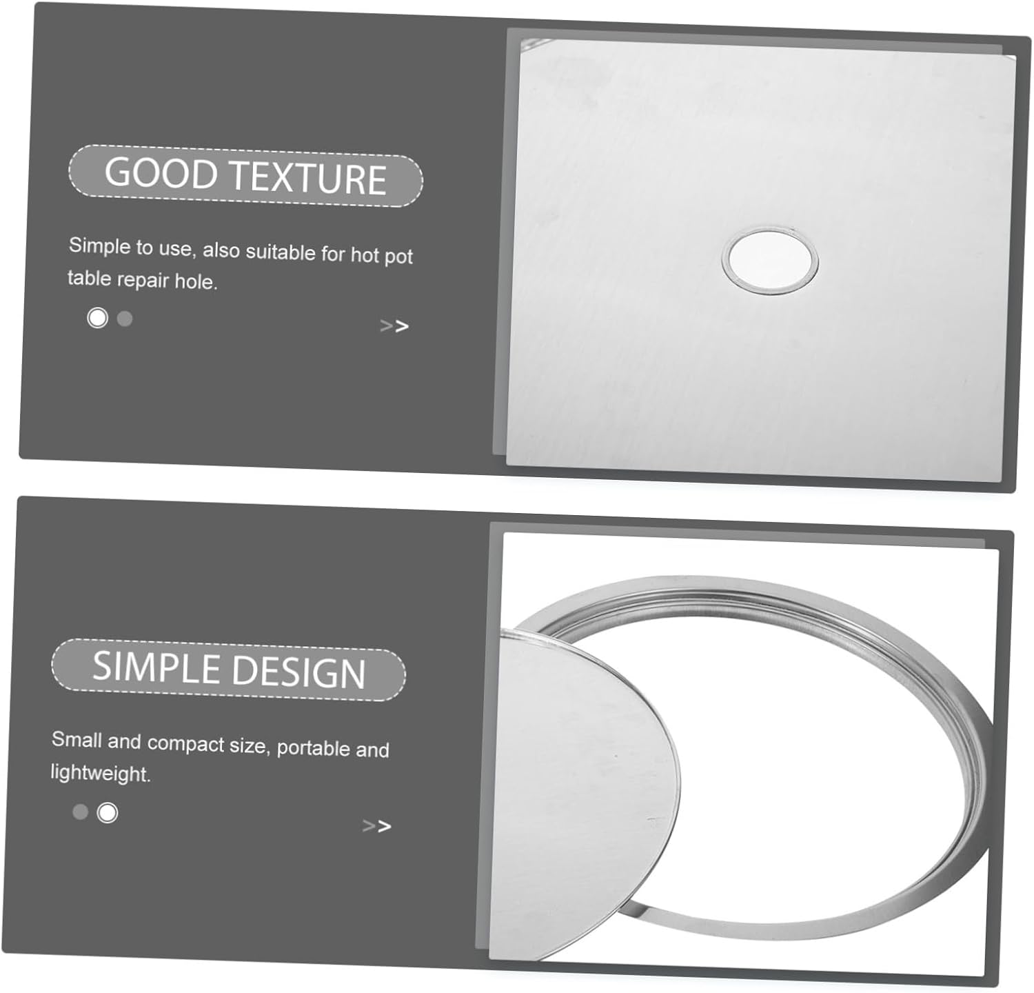 BESPORTBLE Induction Cooker Sinking Ring Heat Diffuser Stainless Steel Adapter Plate for Hot Pot Tables Easy to Cutouts Practical Kitchen Accessory