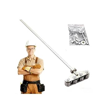 Circular Saw Cutting Guide - Stainless Steel Precision Positioning Calipers, Adjustable Guide Rail with Upgraded Straight Drain for Accurate Wood Measurement & CuttingUpgraded Straight Drain