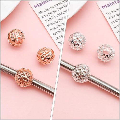 Miniatura 4 de EXCEART 25 piezas de accesorios de manualidades para hacer manualidades, cuentas espaciadoras para hacer joyas, cuentas espaciadoras de bricolaje,