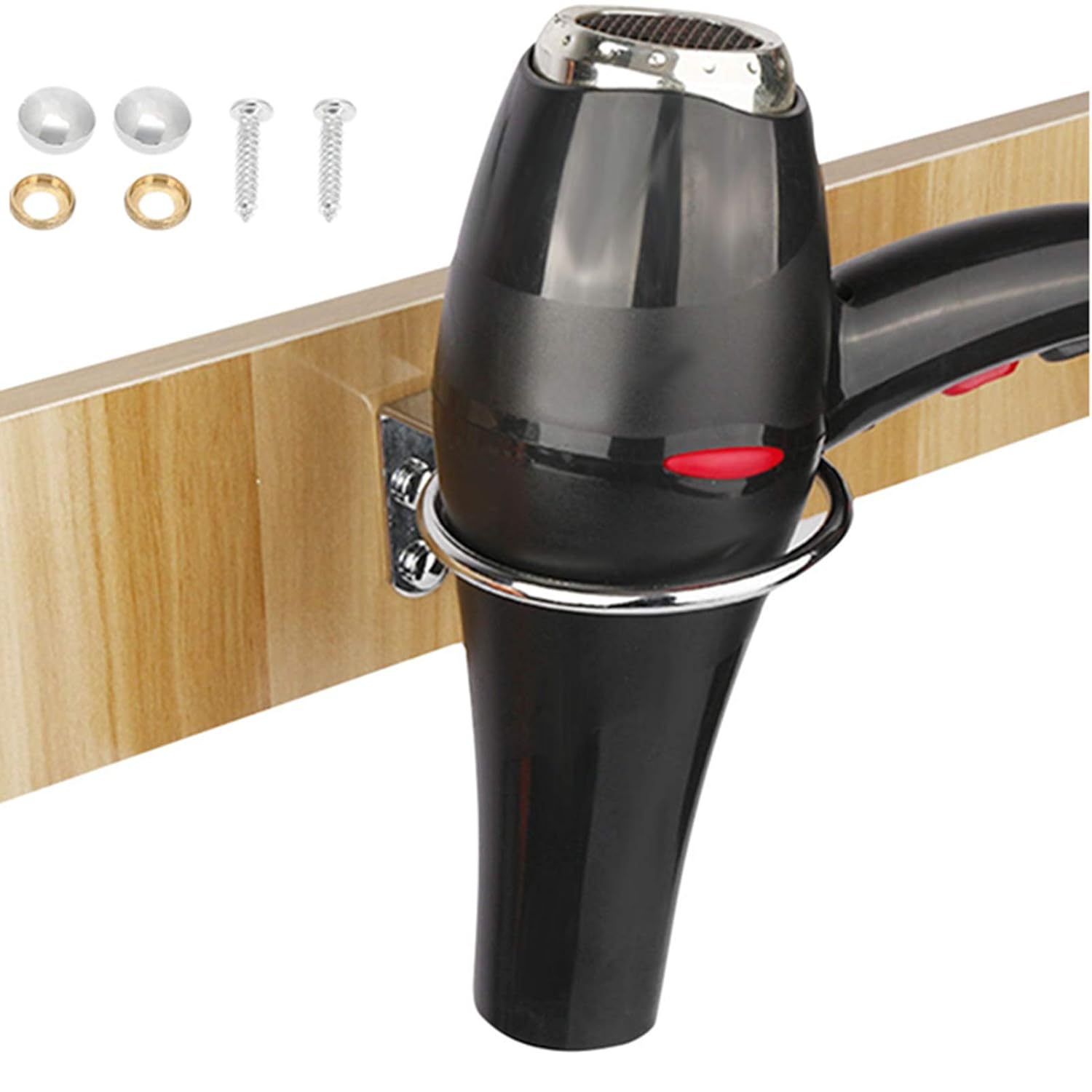 Salmue Hair Dryer Bracket, Wallmounted Stainless Steel