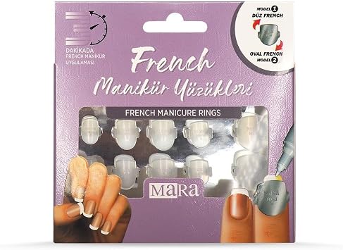 Mara Cosmetics IMM219.022 French Manicure Rings Classic Model