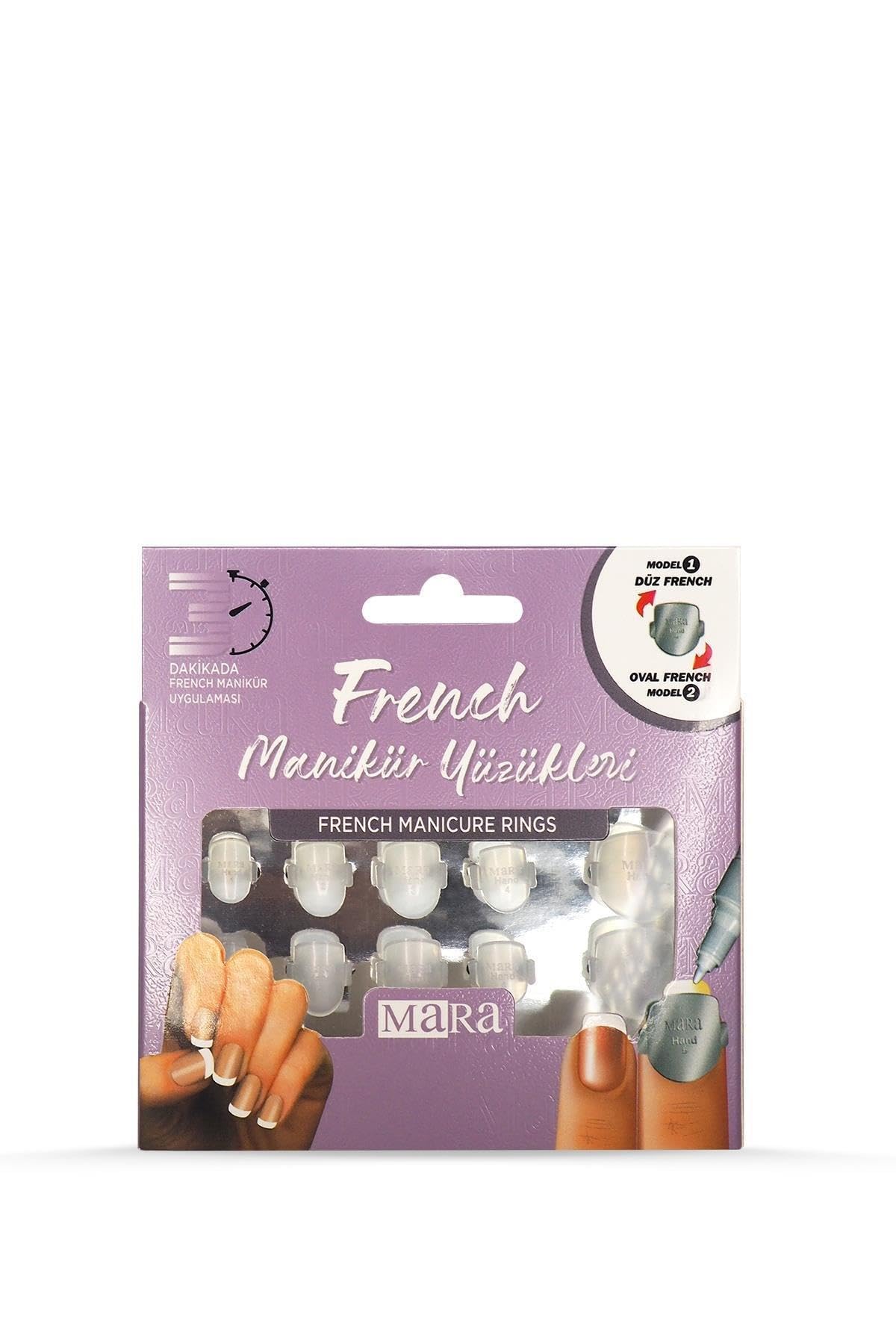 Mara Kozmetik IMM219.022 French Manikür Yüzükleri Klasik Model
