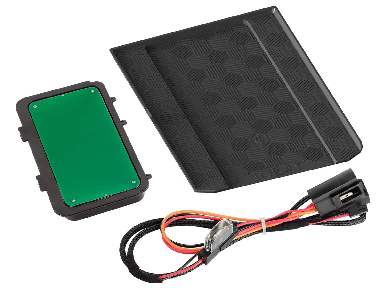 Inbay Bezprzewodowa ładowarka do VW Polo / Taigo 15 W samochodów osobowych ładowanie indukcyjne do smartfonów, telefonów komórkowych, samochodów, bezprzewodowego ładowania, Qi, certyfikat do montażu w