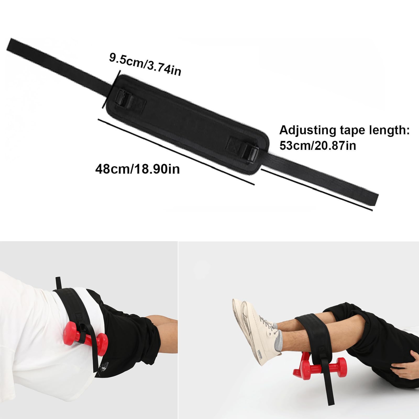 Cintura Zavorra Per Allenamento Glutei - Cintura Pesi Per Spinte Anca, Plank, Flessioni - Foto 5