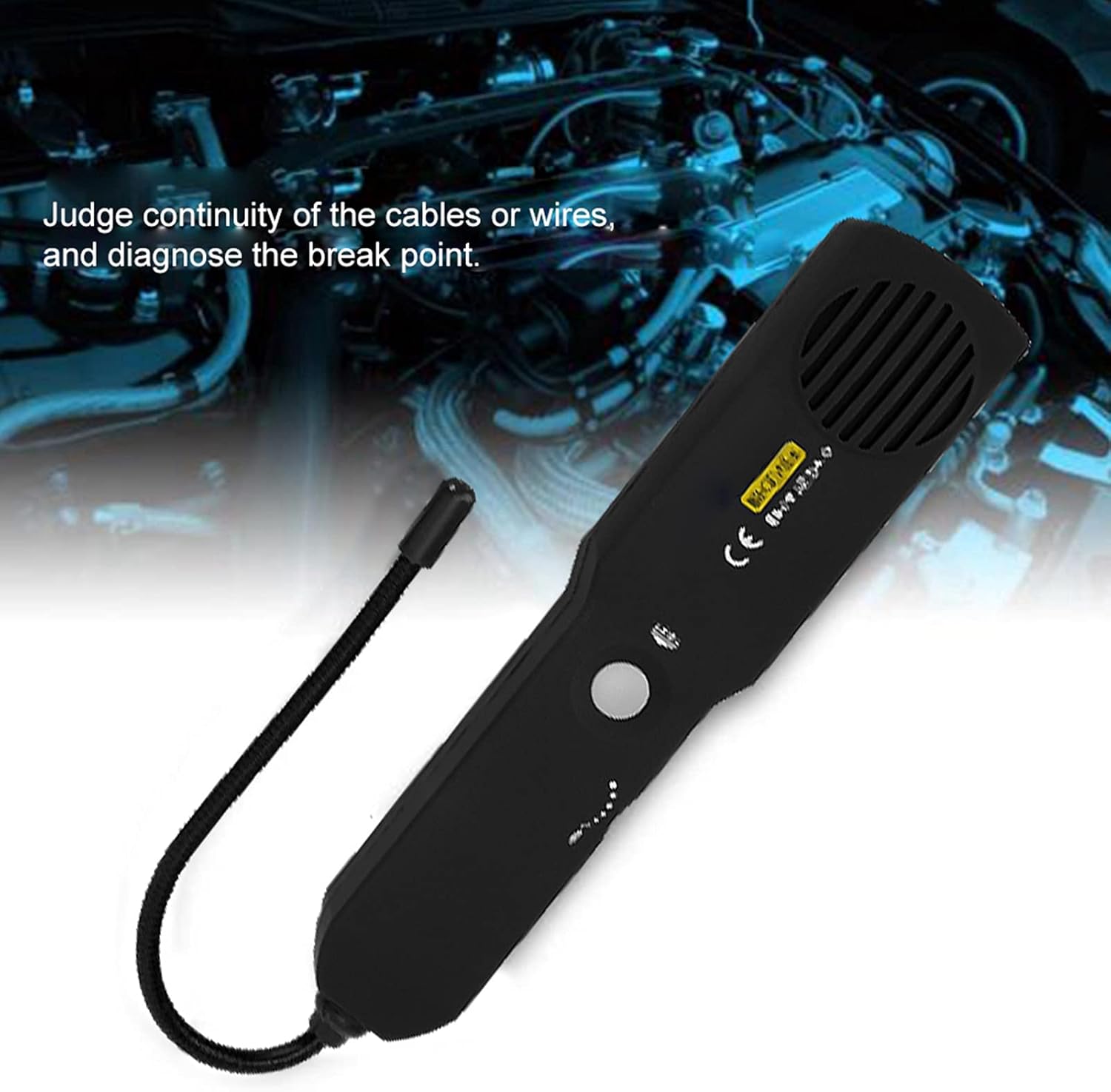 Pilipane Cable Wire Tracer Open Circuit Finder Short Circuit Detector Professional Automotive Repair Tool for Car Vehicle Mechanics ABS Black Compact Size Includes Storage Bag