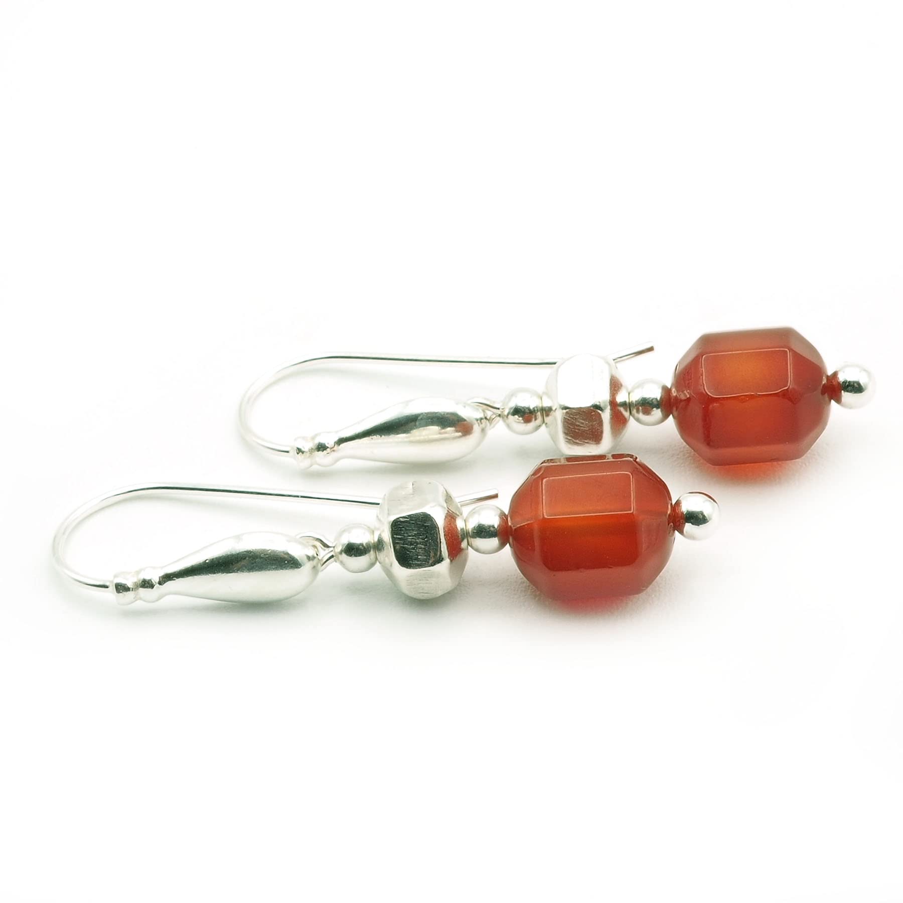 Pendientes Carneola y Plata 925