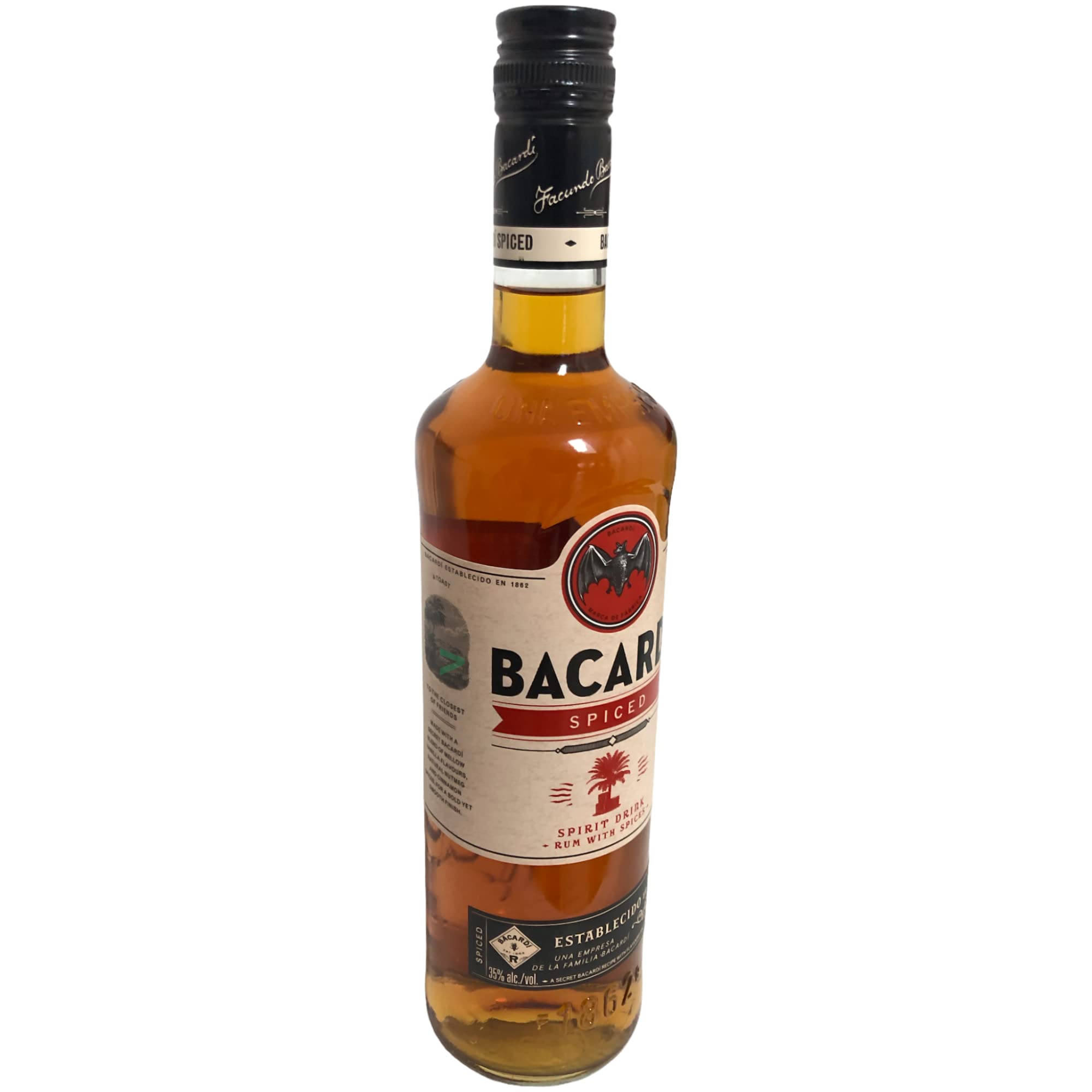 Bacardi Spiced 35% 6er Pack (6x700ml Flasche) + usy Block