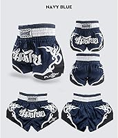 Vista 108 de Fluory - Pantalones cortos de lucha para muay thai, shorts de MMA, ropa de entrenamiento para lucha en jaula, grappling, artes marciales, kickboxing