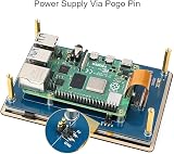 Ingcool 5 Pouces Écran pour Raspberry Pi, 800×480 Résolution DSI LCD IPS Écran Tactile Capacitif Display Support Raspberry Pi OS/Ubuntu/Kali / WIN10 IoT et Retropie, Tactile Jusqu'à 5 Points - 7