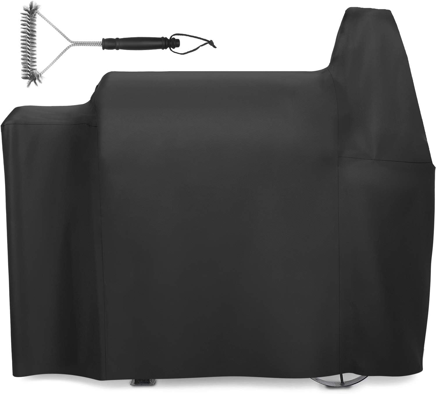 NUPICK 820 Grill Cover for Pit Boss 820 Series, Pro Series 850 Pellet Grill, Heavy Duty and Waterproof Pellet Grill Cover, Zipper Design, Come wiht Grill Brush