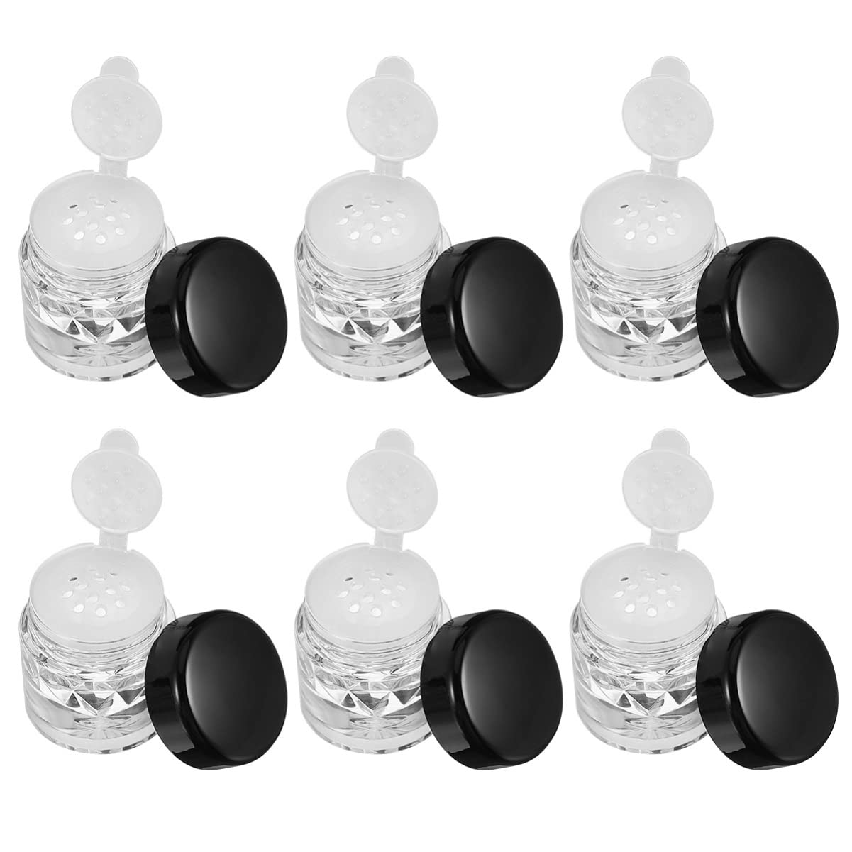 Artibetter 10pcs 3ML Mini Empty Loose Powder Bottle Loose