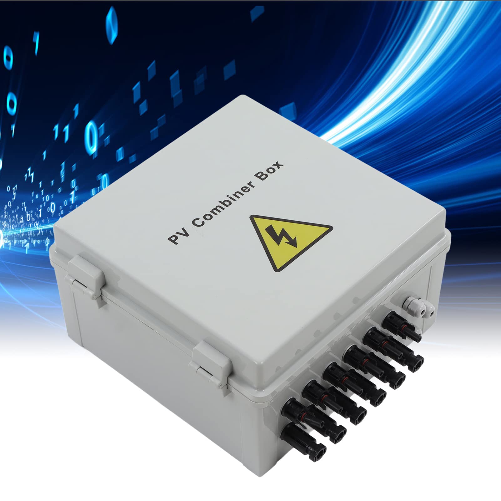 Marhynchus Skrzynka Przyłączeniowa PV, PC Skrzynka Przyłączeniowa do Instalacji Słonecznej 6 Ciągów 1000 V 15 A Bezpiecznik 100 A Wyłącznik Prądu Stałego IP65 dla Instalatorów Systemów