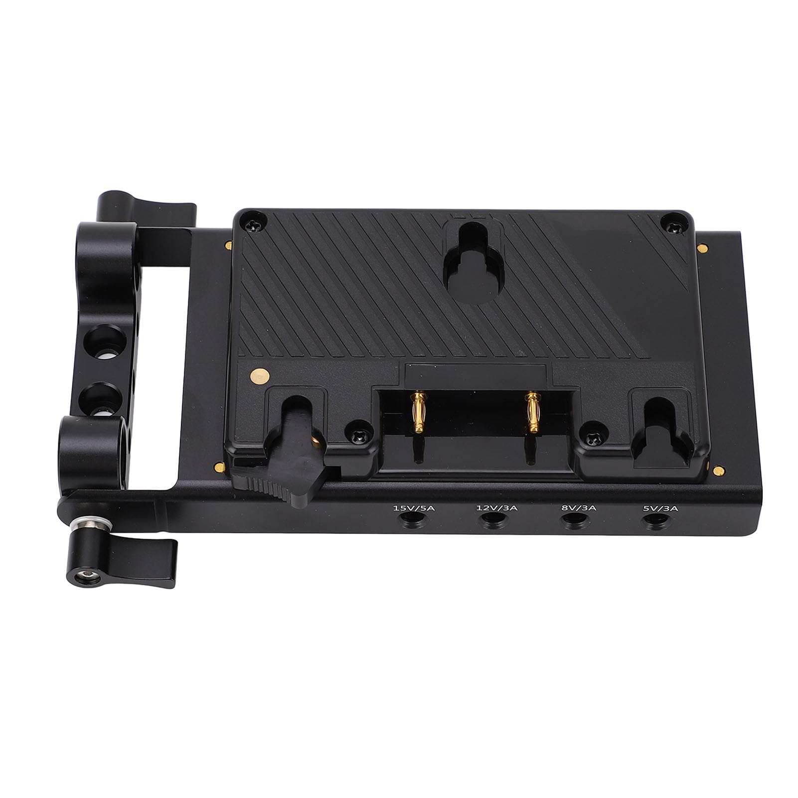 Convertidor de Batería de Montaje Dorado, D Tap Salida USB Dual Abrazadera de Varilla de 15 Mm Adaptador de Fuente de Alimentación Placa Convertidora para Anton Bauer Monitor de