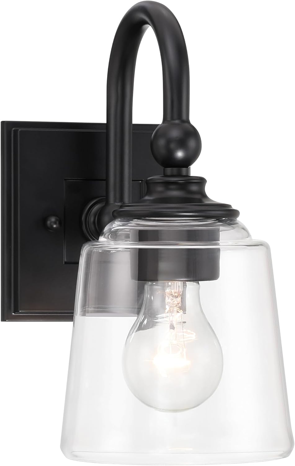 Minka Lavery 4001-66A Antonia Wall Sconce, 1 A19 Medium E26 Socket(s), Coal (Bulbs Not Included)