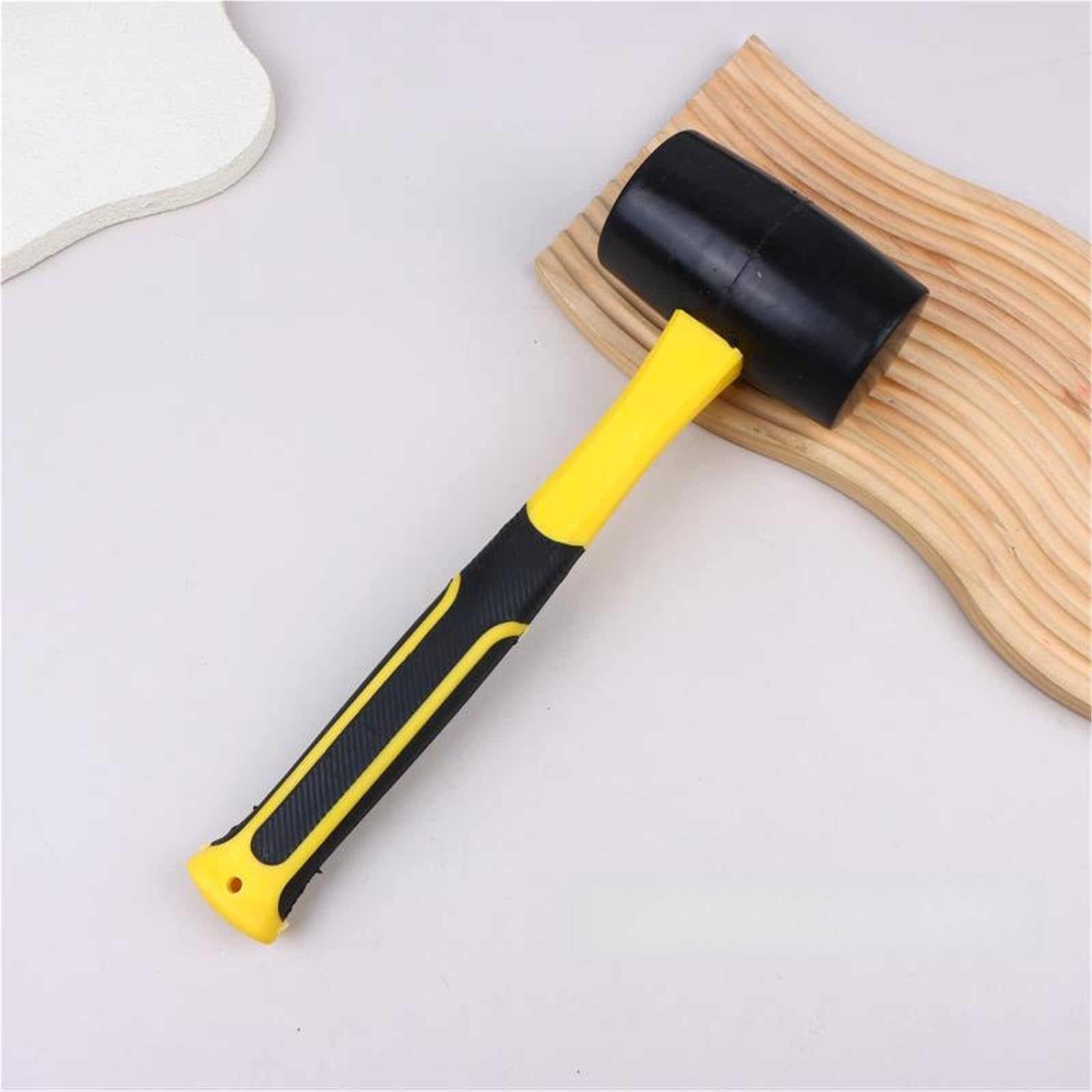 Xctdsvah A3 Rubber Mallet Black Rubber Hammer