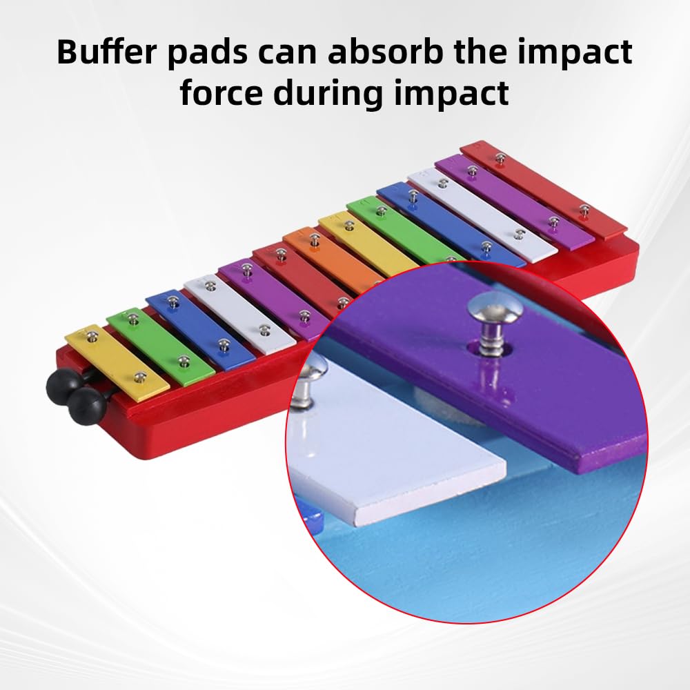 Battenti Per Glockenspiel E Xilofono - Testa In Plastica Gialla | Bacchette Per Strumenti Musicali