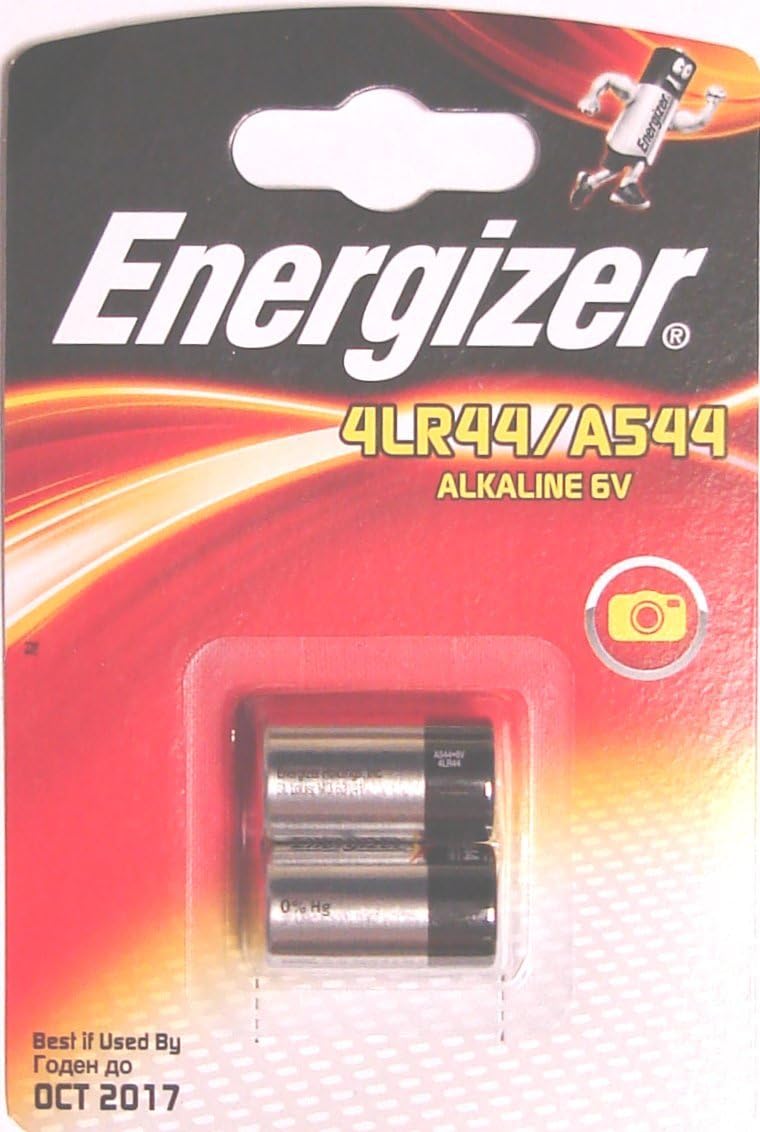 Twin Pack 4 X Energizer A544 4LR44 4G13 L1325 6V Alkaline batteries